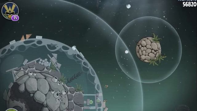 Angry Birds Space Pig Dipper Level M6-17 Mirror World Walkthrough 3 Star смотреть онлайн