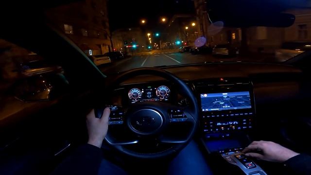 New Hyundai TUCSON 2021 - NIGHT POV test drive & FULL REVIEW (1.6 T-GDI 180 HP) смотреть онлайн