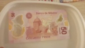 Реставрация пластиковых банкнот. Попытка устранить сгиб.