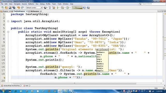 Java ► filter operation very common to database style query смотреть онлайн