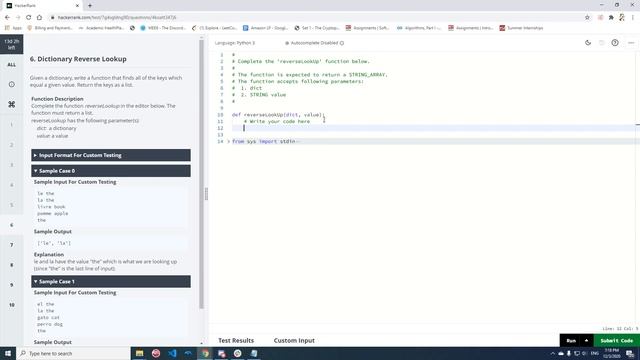 Dictionary Reverse Lookup смотреть онлайн