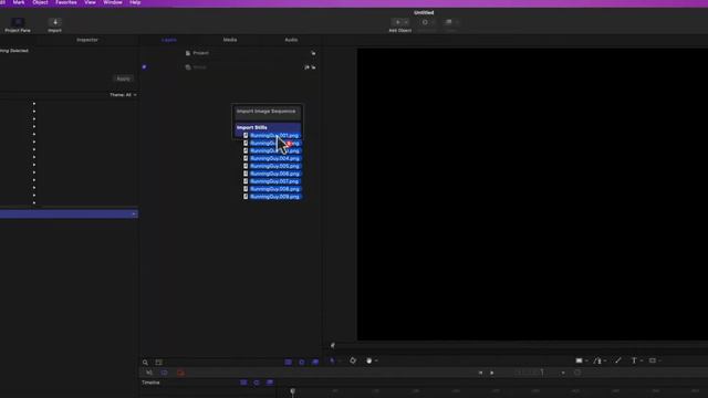 Creating a basic Image Sequence in Apple Motion смотреть онлайн