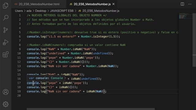 Curso Javascript Moderno (ES6) - #20. Nuevos métodos del objeto Number смотреть онлайн