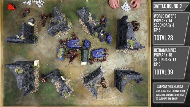 Arks of Omen: Grand Tournament - World Eaters Vs Ultramarines - Warhammer 40k смотреть онлайн