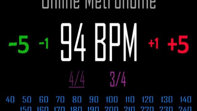 Metronomo Online - Online Metronome - 94 BPM 3/4 смотреть онлайн