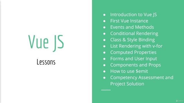 6.1 Introduction to Vue JS Section Objectives смотреть онлайн