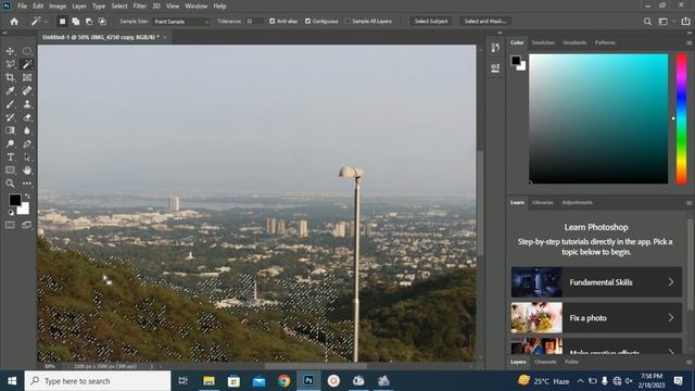 Selection Tool |Quick selection |Object selection|Magic wand| Adobe Photoshop for beginners class-3 смотреть онлайн