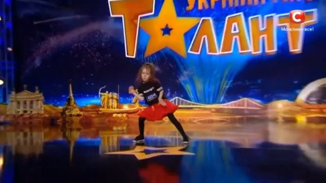 Нана Притула 6 лет танец 'Україна має талант 9' Діти 2 15 04 2017 смотреть онлайн