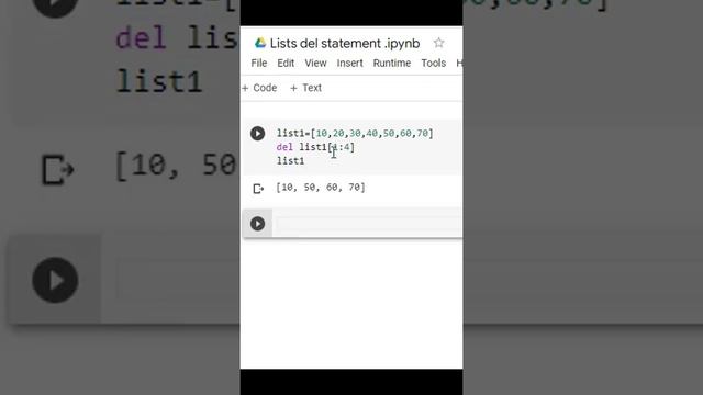 How to implement Lists delete Statement in Python #shortvideo #pythonprogramming #lists #coding смотреть онлайн