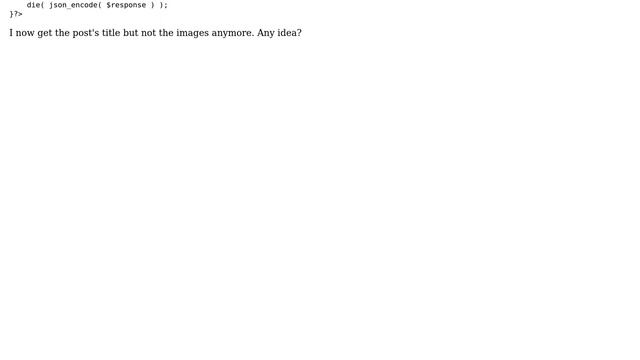 Wordpress: Syntax for a function in order to get post's title in JSON encoded response смотреть онлайн