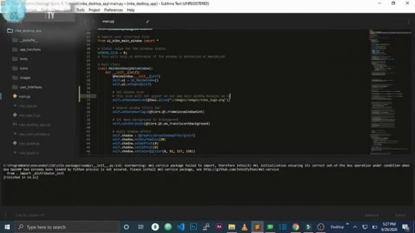 #13 Python setting app icon and title Python Desktop App QTDesigner, Pyqt5, Pyside | Modern Flat UI