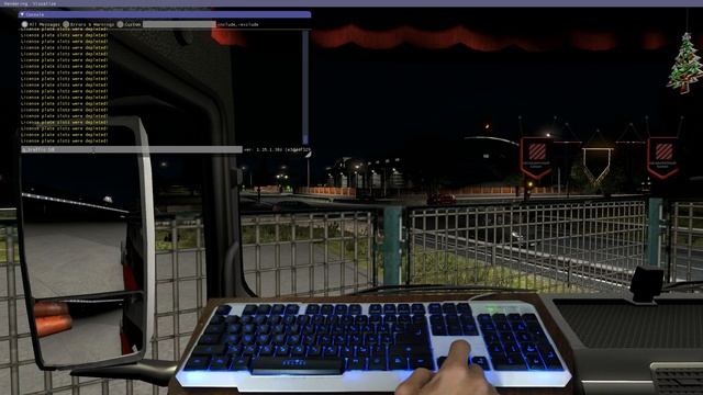 Как включить свободную камеру и консоль в ETS 2