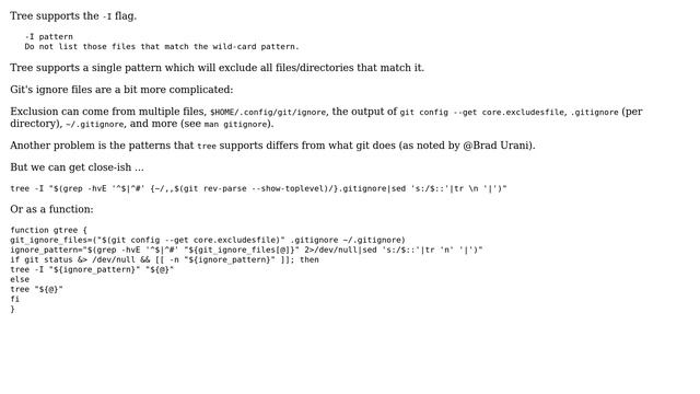 Unix & Linux: Have tree hide gitignored files (3 Solutions!!) смотреть онлайн