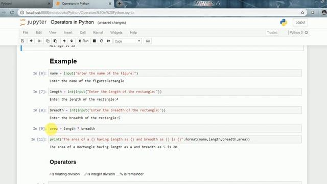 Operators in Python смотреть онлайн