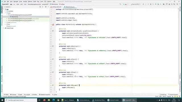 Curso de Android con Java: Ciclo de vida de un Activity смотреть онлайн