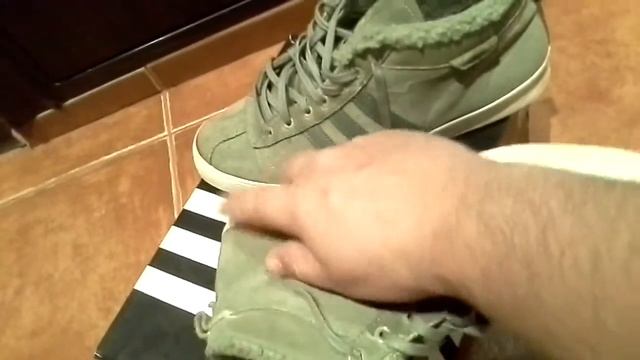 Мои кроссовки.Adidas.Зимние кроссовки на меху Gazelle.Б.У. смотреть онлайн