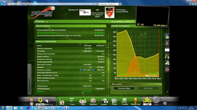 Goal United Free Football Management GAME #45 - Stats Below! смотреть онлайн