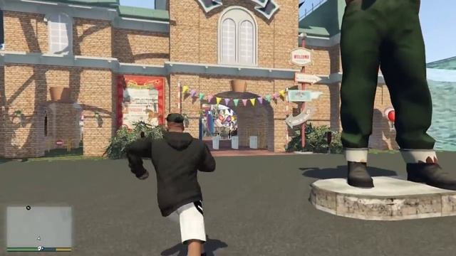 Visiting *AMUSEMENT PARK* In GTA 5! смотреть онлайн