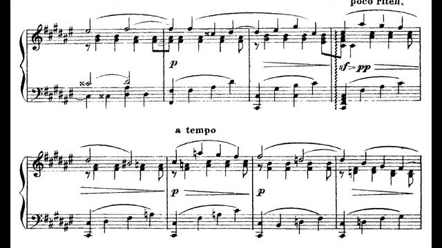 Modest Mussorgsky - Impromptu Passione For Piano (1859) [Score-Video]