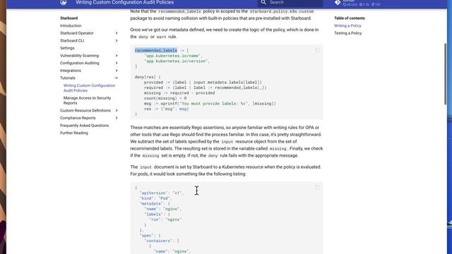 Starboard Built-in Configuration Audit Scanner Based on OPA Rego смотреть онлайн