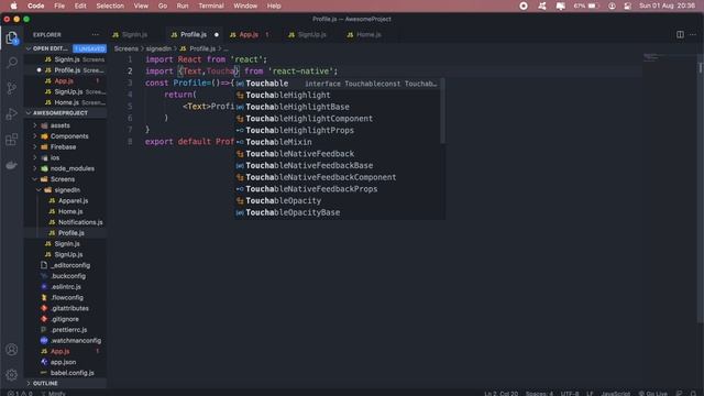 Building a React Native app - #10 React Native Firebase user sign in. смотреть онлайн