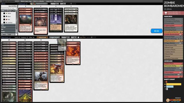 🧟 Modern Zombardment 🧟 Goblin Bombardment + Zombies + Champion of the Perished | MTG Gameplay смотреть онлайн
