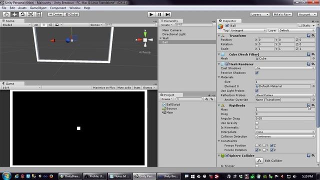 Let's Make: Unity Intro Part 4 - Physics Scripting смотреть онлайн