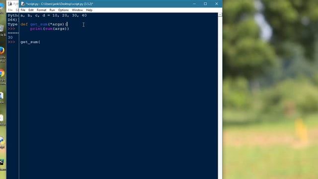 Arbitrary Arguments (*args, **kwargs) of Functions смотреть онлайн