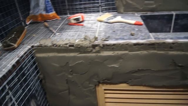 Ванная комната полностью из дикого камня !!! часть первая,- бетон ! смотреть онлайн