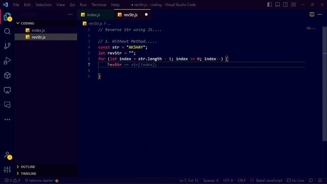 ?Ques - How do you reverse string in Javascript ? Coder Hindi смотреть онлайн