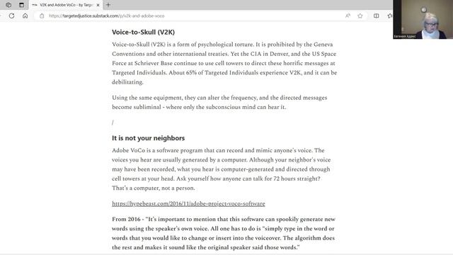 Технология V2K-голоса.Правозащитная организация Targeted Justice.Игнор сгенерированное компьютером. смотреть онлайн