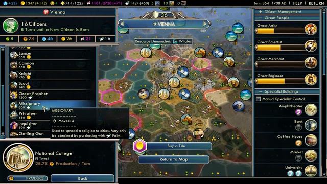 (Ep 41) Let's Play Civilization 5 Gods and Kings Austria смотреть онлайн