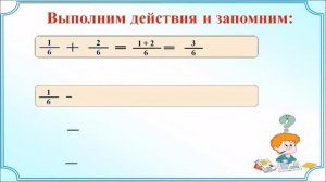 Сложение и вычитание дробей с одинаковыми знаменателями. Математика 5 класс.