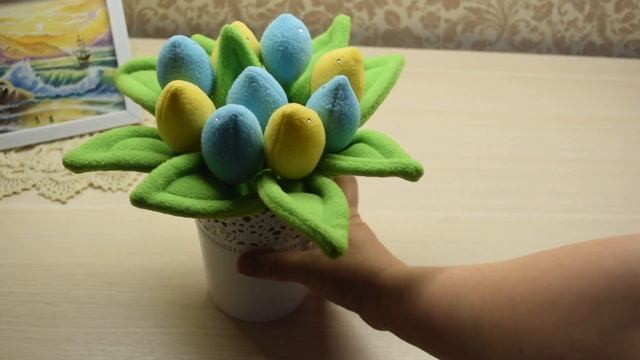 Текстильные подарки. Chemezova Olga.Букет из флисовых тюльпанов смотреть онлайн