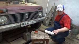 2) Часть. Лебедка на Ниву. В базу (салон). Установка клюзов и ППР трубы, усиление лонжеронов пола.