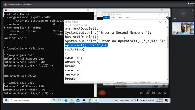 Java to set path and to run a simple program смотреть онлайн