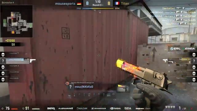 CS GO Mouz NiKo Deagle ACE vs Titan on Cache! смотреть онлайн