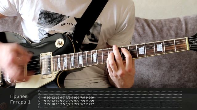 Как играть на гитаре Вдова и горбун - Король и шут ( видеоурок Guitar riffs) + табы смотреть онлайн