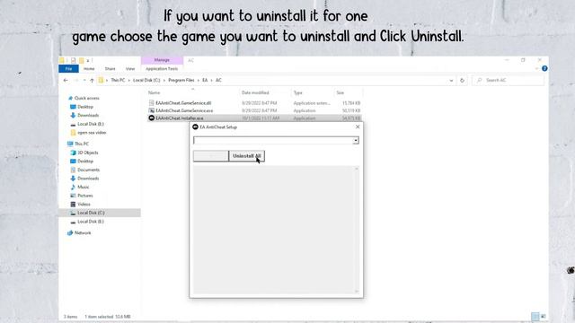 HOW TO UNINSTALL EA ANTICHEAT смотреть онлайн
