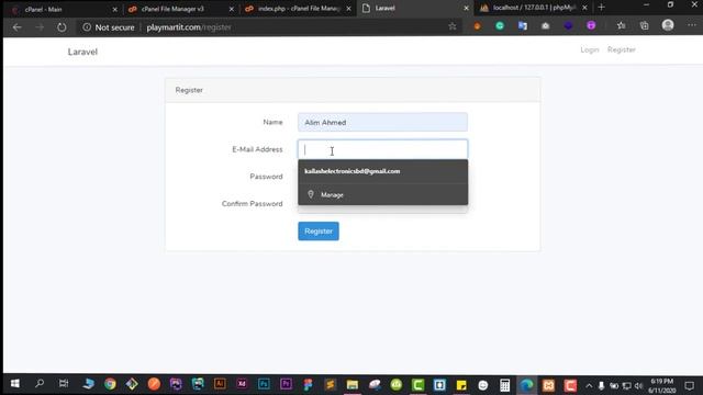 upload laravel 7 project on server with database setup (export and import) смотреть онлайн