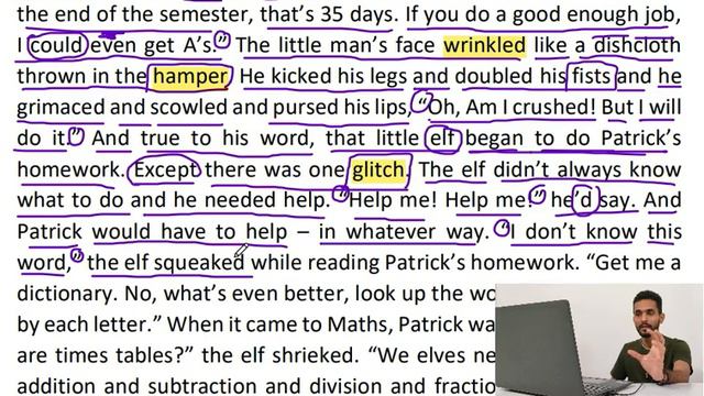 Who Did Patrick's Homework - Class 6th English Chapter 1 - How To Read English