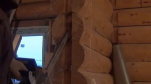 Установка двери в рубленном доме / как установить дверь в деревянном доме?