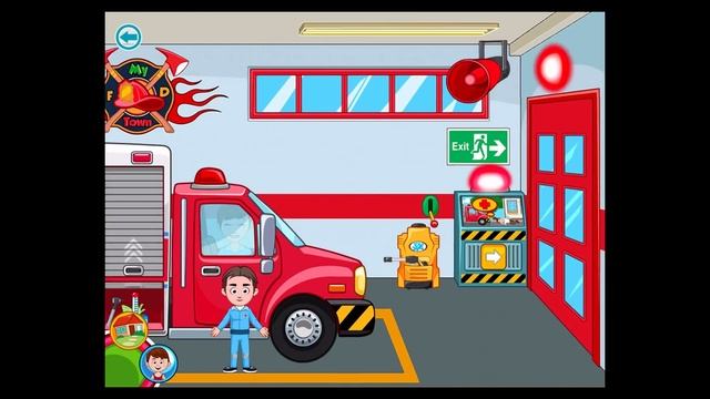 My Town : Fire station Rescue - Rescue Mission for Kids смотреть онлайн