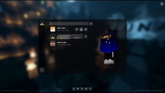 How to change you skin in the new Lunar Client skin changer смотреть онлайн