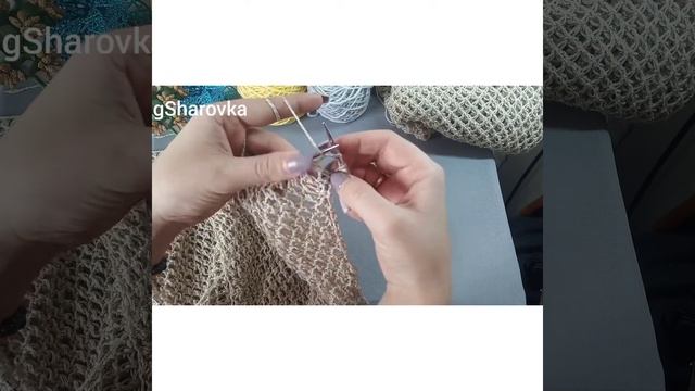 Узор сетка спицами смотреть онлайн