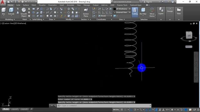 autoCAD 3D, Screw in autoCAD, how to draw screw, 4.0×50mm single thread смотреть онлайн