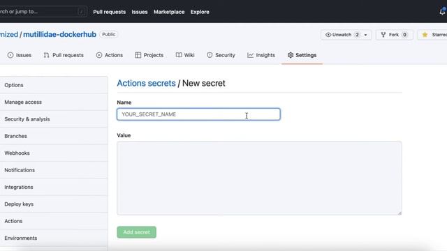 How to create a GitHub Secret смотреть онлайн