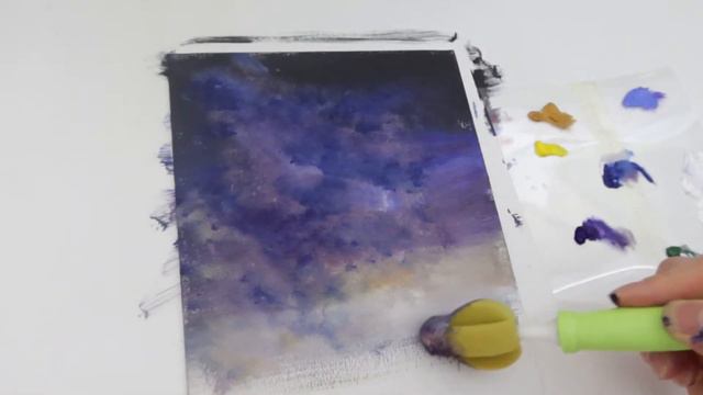 Daily Challenge#1/How to paint Shooting Star/Easy painting/Acrylic/landscape смотреть онлайн