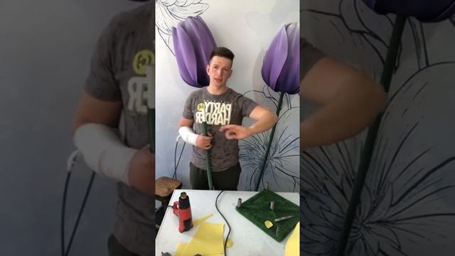 Гигантский Тюльпан Ростовые Цветы большой тюльпан мастер класс, часть 2 смотреть онлайн