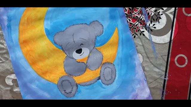 Мишка на луне.Рисуем с детьми. Веселые картинки с детьми. смотреть онлайн